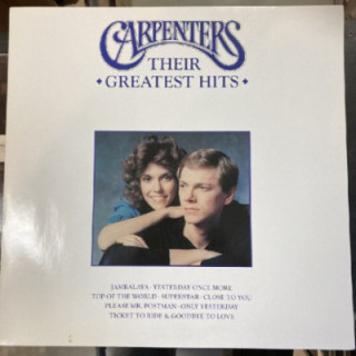 Carpenters - Their Greatest Hits LP (VG+-M-/M-) -pop-