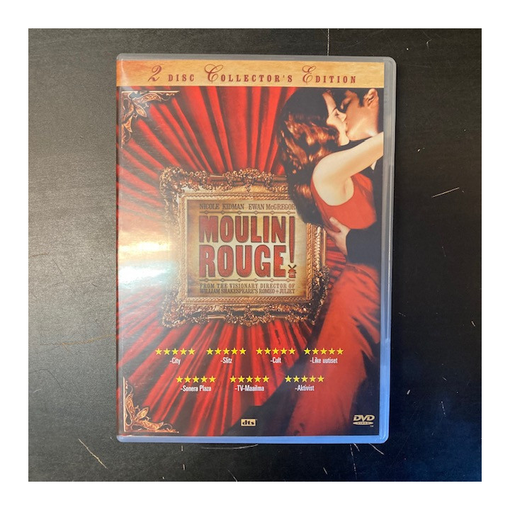 Moulin Rouge (collector's edition) 2DVD (VG+/M-) -musikaali-