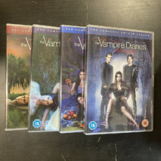 Vampyyripäiväkirjat - Kaudet 1-4 20DVD (VG-M-/M-) -tv-sarja-