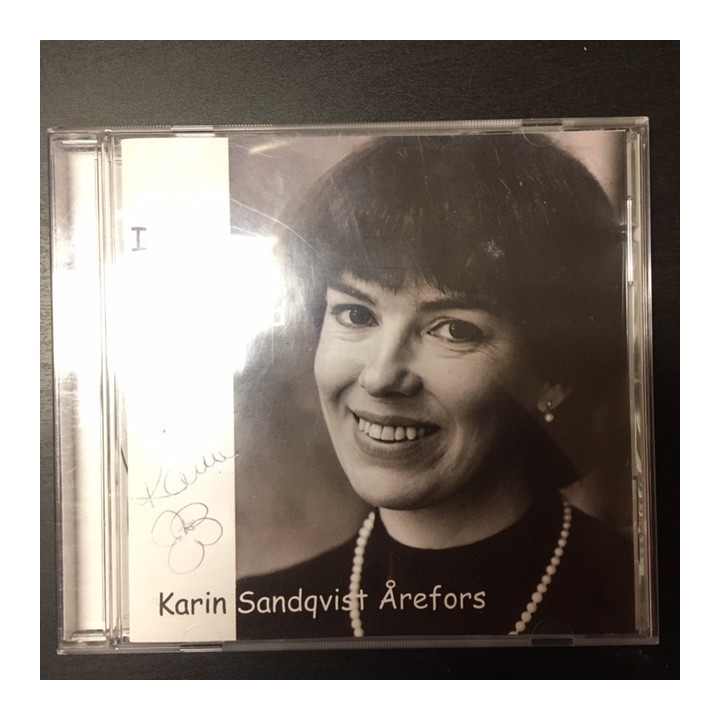 Karin Sandqvist Årefors - I nuets sekund CD (M-/VG+) -laulelma-