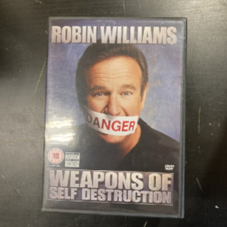 Robin Williams - Weapons Of Self Destruction DVD+CD (M-/M-) -komedia- (ei suomenkielistä tekstitystä)