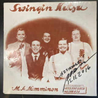 M.A. Numminen ja Jani Uhleniuksen Uusrahvaanomainen Orkesteri - Swingin kutsu (FIN/1970) (nimikirjoituksella) LP (VG+/VG) -jazz-