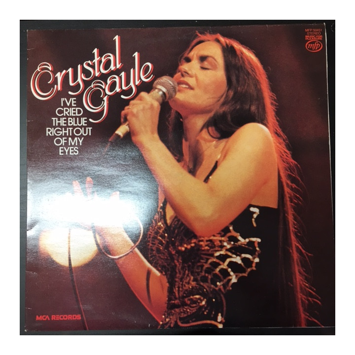 Crystal Gayle - I've Cried The Blue Right Out Of My Eyes LP (VG+/VG+) -country-