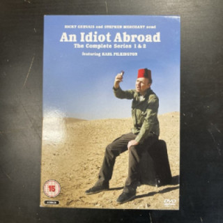 Idiot Abroad - Seasons 1-2 4DVD (VG-VG+/M-) -tv-sarja- (ei suomenkielistä tekstitystä)