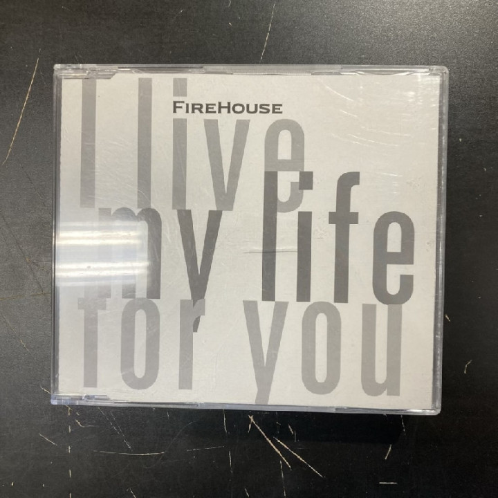 Firehouse - I Live My Life For You CDS (VG/M-) -hard rock-