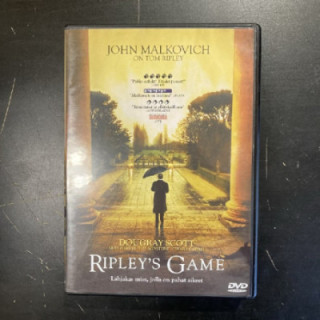 Ripley's Game DVD (VG+/M-) -jännitys/draama-