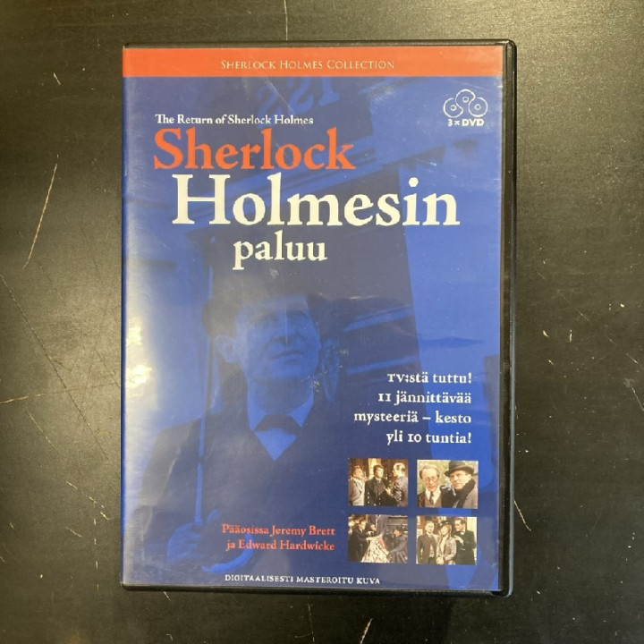 Sherlock Holmesin paluu 3DVD (VG+/M-) -tv-sarja-