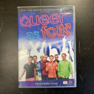 Queer As Folk (UK) - koko sarja 2DVD (VG-VG+/M-) -tv-sarja-