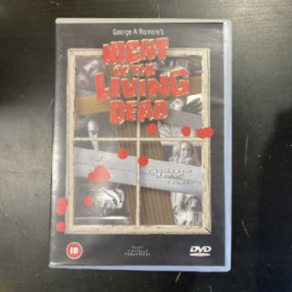 Night Of The Living Dead (1968) DVD (VG+/M-) -kauhu- (ei suomenkielistä tekstitystä)