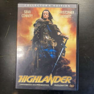 Highlander - kuolematon (collector's edition) DVD (M-/M-) -toiminta/fantasia-