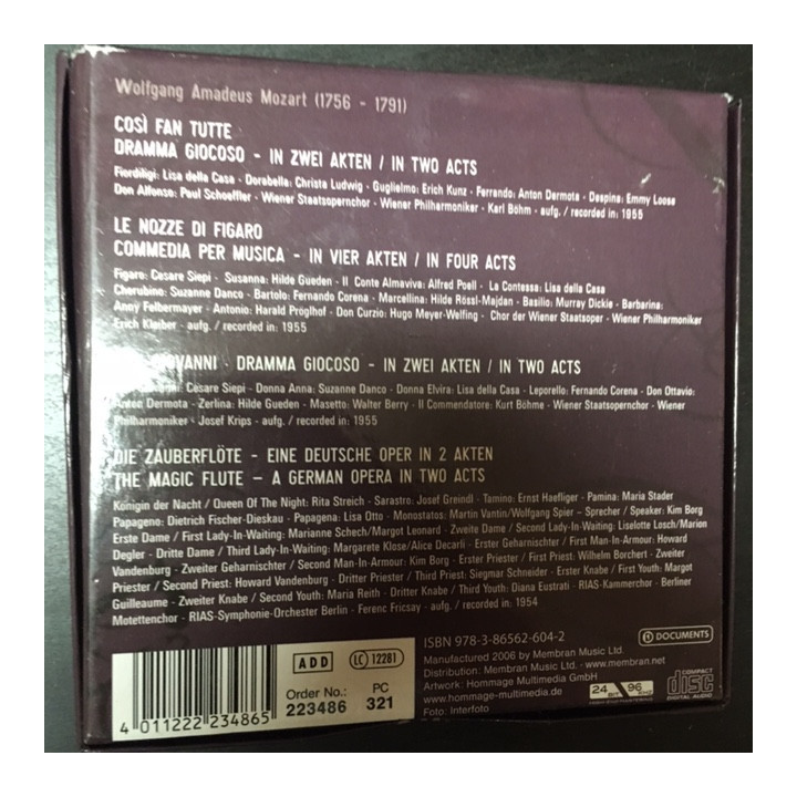 Mozart - 10 CD Set 10CD (VG+-M-/VG-M-) -klassinen-