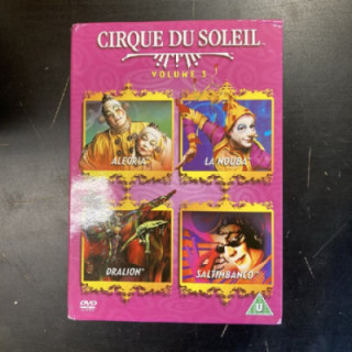 Cirque Du Soleil - Volume 3 5DVD (M-/VG+) -sirkus- (ei suomenkielistä tekstitystä)