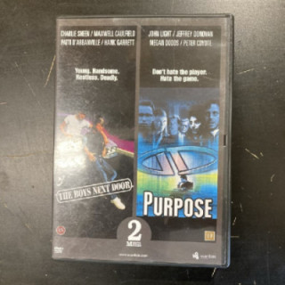 Sokea raivo / Purpose DVD (VG+/M-) -jännitys/draama-