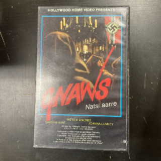 Gnaws / Natsi aarre VHS (VG+/VG+) -toiminta/jännitys-