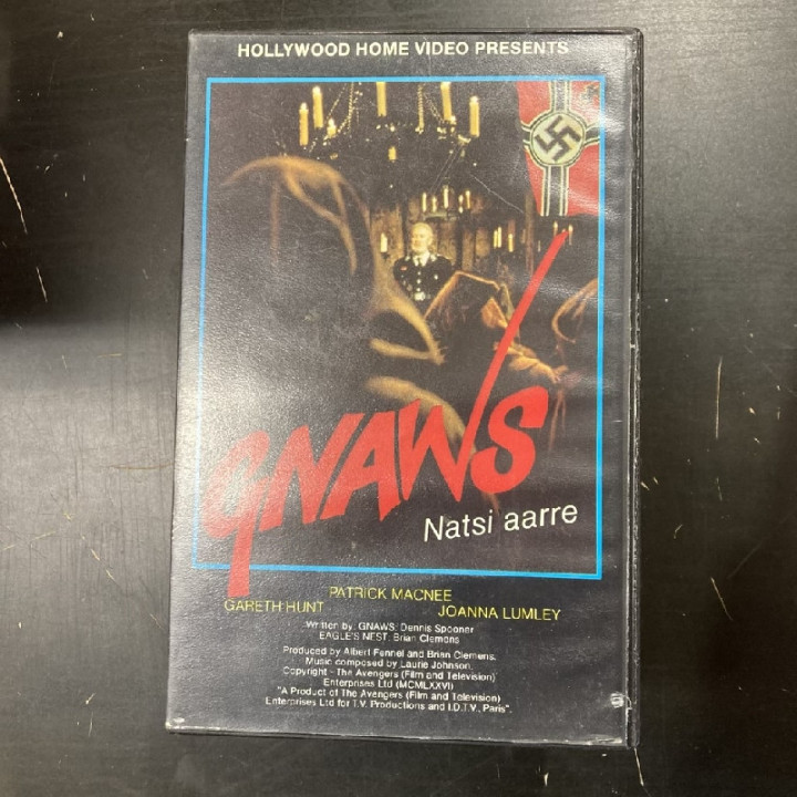 Gnaws / Natsi aarre VHS (VG+/VG+) -toiminta/jännitys-