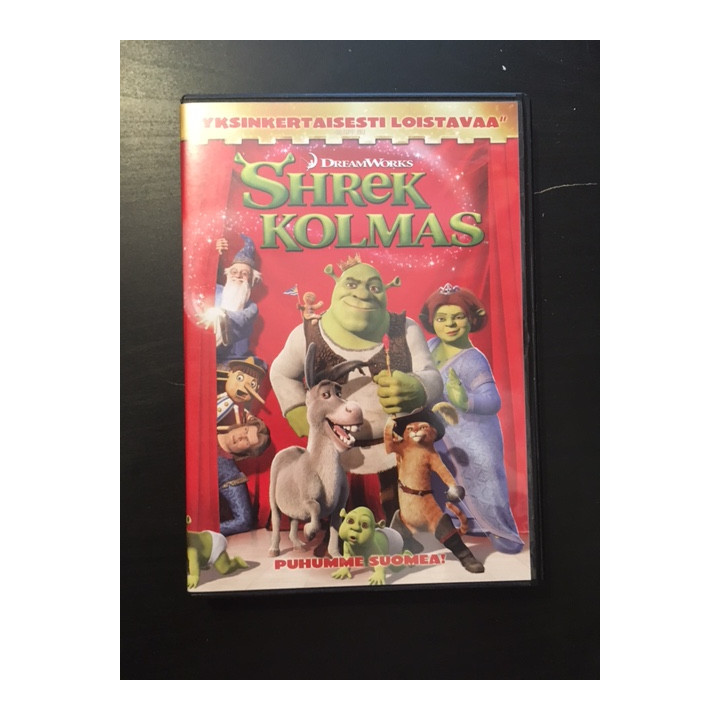 Shrek kolmas DVD (VG+/M-) -animaatio-