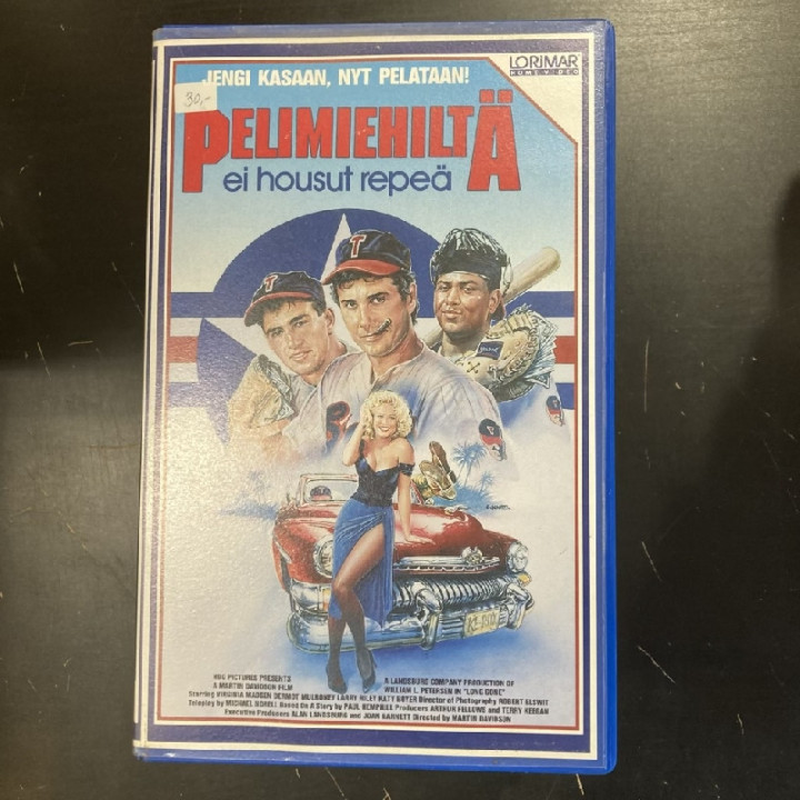 Pelimiehiltä ei housut repeä VHS (VG+/VG+) -komedia-