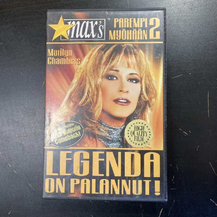 Parempi myöhään 2 VHS (VG+/M-) -aikuisviihde-