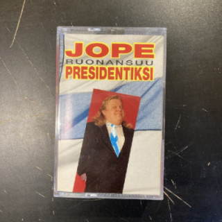 Jope Ruonansuu - Presidentiksi C-kasetti (VG+/M-) -huumorimusiikki-