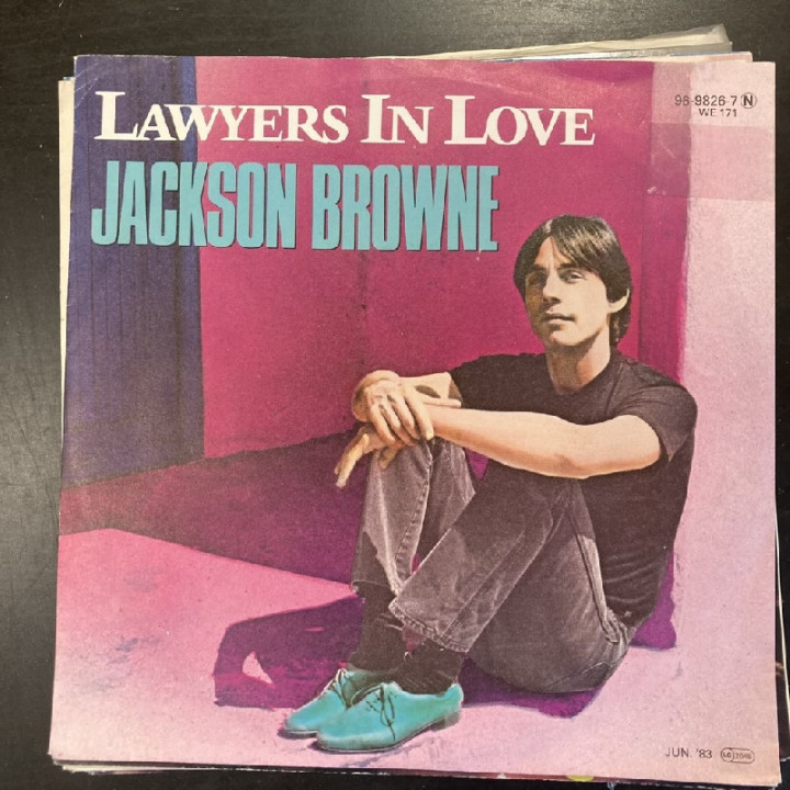 Jackson Browne - Lawyers In Love 7'' (VG+-M-/VG+) -soft rock-