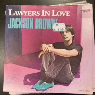Jackson Browne - Lawyers In Love 7'' (VG+-M-/VG+) -soft rock-