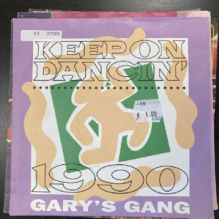 Gary's Gang - Keep On Dancin' 1990 7'' (VG+/VG+) -disco-