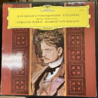 Sibelius - Violinkonzert / Finlandia LP (VG+/VG+) -klassinen-