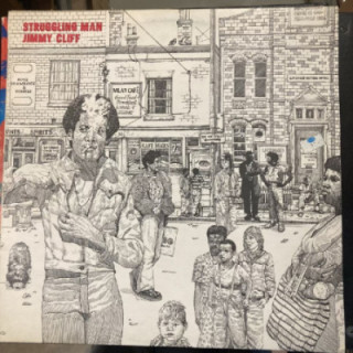 Jimmy Cliff - Struggling Man (UK/1973) LP (VG-VG+/VG+) -reggae-