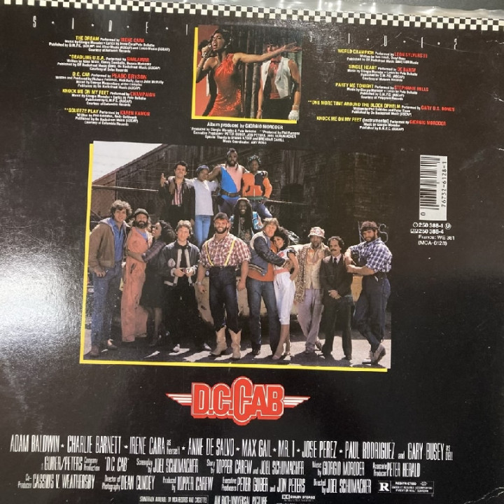D.C. Cab - The Soundtrack LP (VG+/VG+) -soundtrack-
