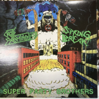 Cross Examination / Spring Break - Super Party Brothers 10'' LP (VG+-M-/M-) -thrash metal-