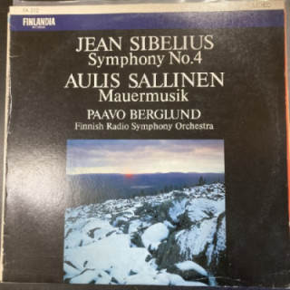 Sibelius / Sallinen - Symphony No.4 / Mauermusik LP (VG+-M-/VG) -klassinen-