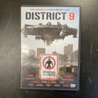 District 9 DVD (M-/M-) -toiminta/sci-fi-