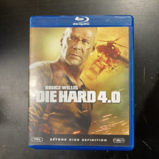 Die Hard 4.0 Blu-ray (M-/M-) -toiminta-