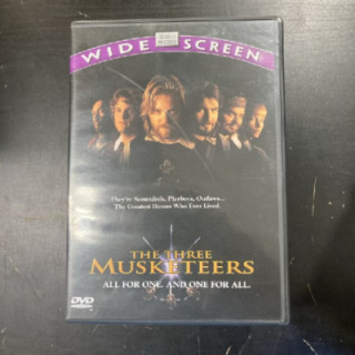 Kolme muskettisoturia (1993) DVD (VG+/M-) -seikkailu-