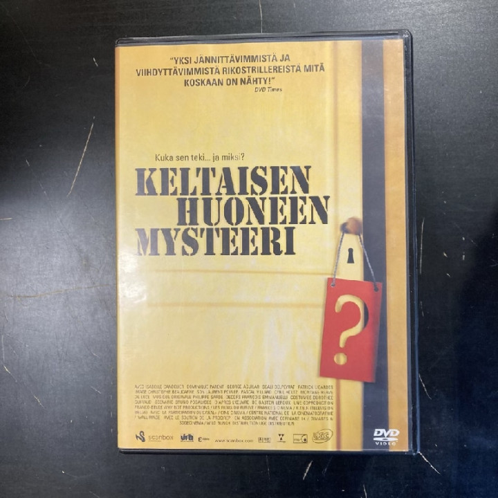 Keltaisen huoneen mysteeri DVD (VG+/M-) -komedia/jännitys-