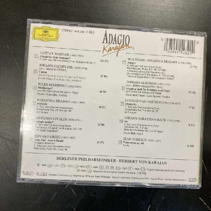Karajan - Adagio CD (M-/M-) -klassinen-