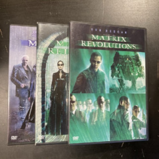 Matrix trilogia 5DVD (M-/M-) -toiminta/sci-fi-