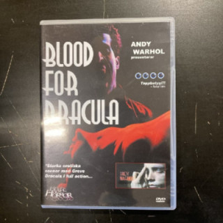 Blood For Dracula DVD (VG+/M-) -kauhu- (ei suomenkielistä tekstitystä)