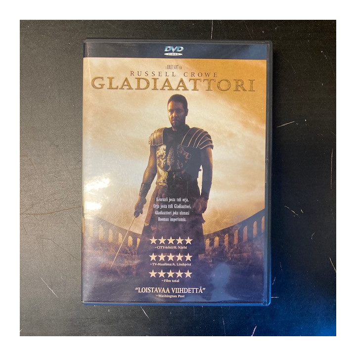 Gladiaattori DVD (VG+/M-) -seikkailu-