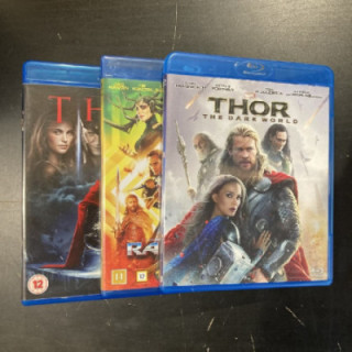 Thor 1-3 Blu-ray (M-/M-) -toiminta/sci-fi-