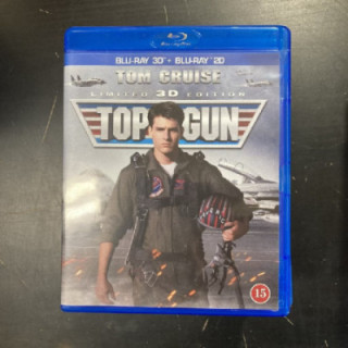 Top Gun Blu-ray 3D+Blu-ray (M-/M-) -toiminta/draama-