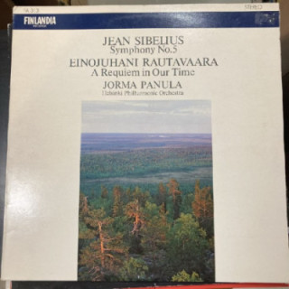 Sibelius / Rautavaara - Symphony No.5 / A Requiem In Our Time LP (M-/VG+) -klassinen-