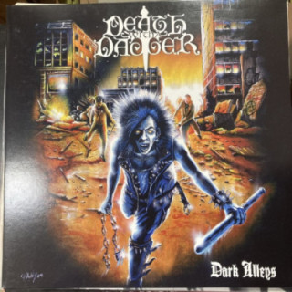 Death With A Dagger - Dark Alleys LP (VG+-M-/VG+) -heavy metal/punk rock-