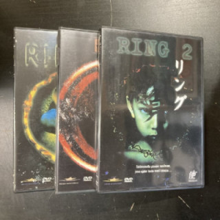 Ringu Trilogy 3DVD (VG+-M-/VG+-M-) -kauhu-