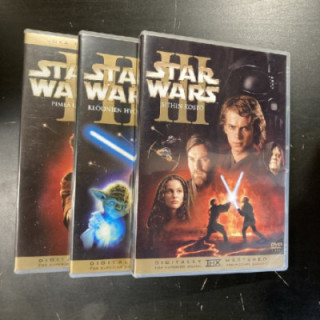 Star Wars I-III (Prequel Trilogy) 6DVD (VG-M-/M-) -seikkailu-