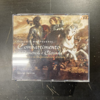 Monteverdi - Combattimento Di Tancredi E Clorinda 2CD (VG+/VG+) -klassinen-