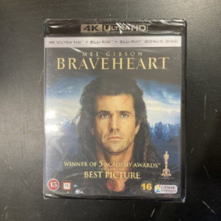 Braveheart - taipumaton 4K Ultra HD+Blu-ray (avaamaton) -seikkailu-