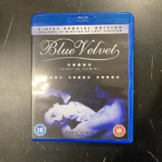 Blue Velvet (special edition) Blu-ray (M-/M-) -jännitys/draama- (ei suomenkielistä tekstitystä)