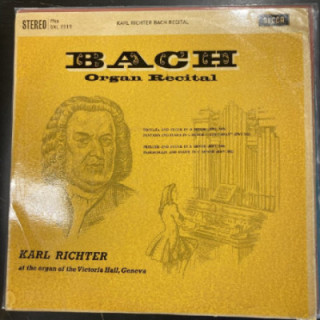 Karl Richter - Bach: Organ Recital (UK/1960) LP (VG+-M-/VG+) -klassinen-