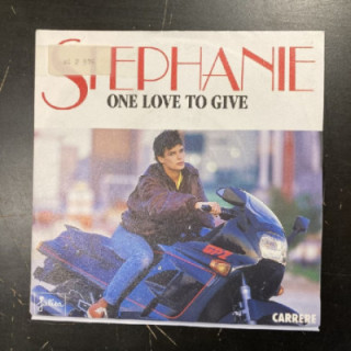 Stephanie - One Love To Give 7'' (VG+/VG+) -synthpop-
